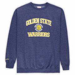 Golden State Warriors Hardwood Classics Big & Tall Crewneck Sweatshirt Heather Royal
