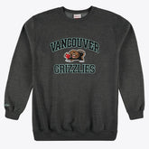Memphis Grizzlies Hardwood Classics Big & Tall Crewneck Sweatshirt Heather Charcoal