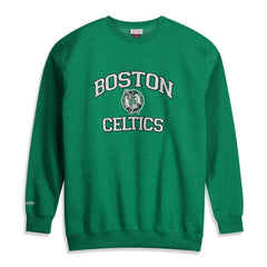 Boston Celtics Hardwood Classics Big & Tall Crewneck Sweatshirt Heather Kelly Green