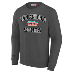 San Antonio Spurs Big & Tall Hardwood Classics Sweatshirt Heather Gray