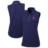 Cleveland Guardians Columbia Women's Tend The Ball Sleeveless Polo - Navy