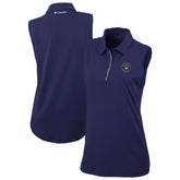 Milwaukee Brewers Columbia Women's Tend The Ball Sleeveless Polo - Navy