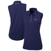 St. Louis Cardinals Columbia Women's Tend The Ball Sleeveless Polo - Navy
