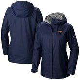 Houston Astros Columbia Women's Arcadia II Omni-Tech Full-Zip Hoodie Rain Jacket - Navy Jackets