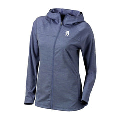 Detroit Tigers Columbia Women's Half Shot Full-Zip Hoodie - Navy Hoodies