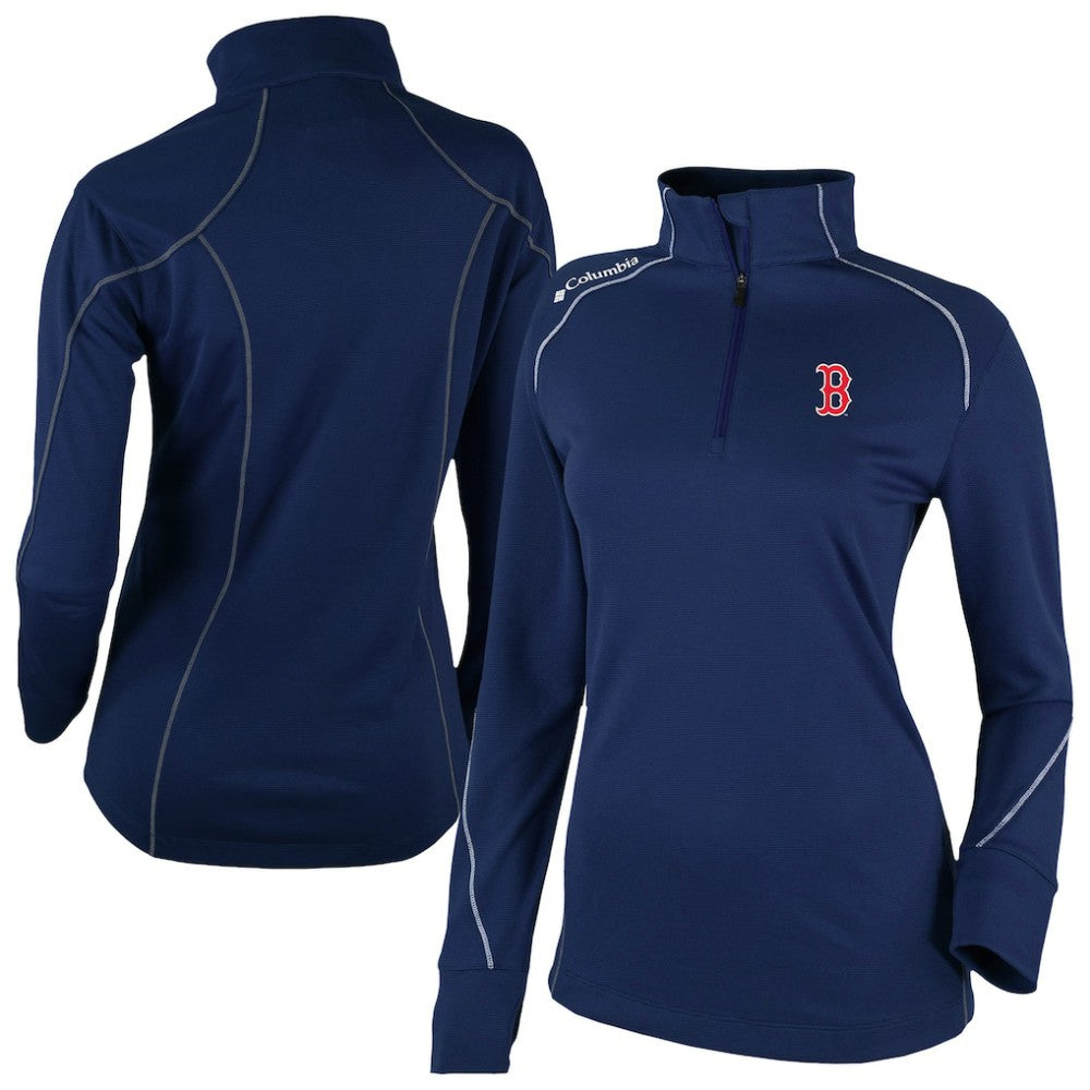 Boston Red Sox Columbia Women's Shotgun 2.0 Quarter-Zip Pullover - Navy Pullover