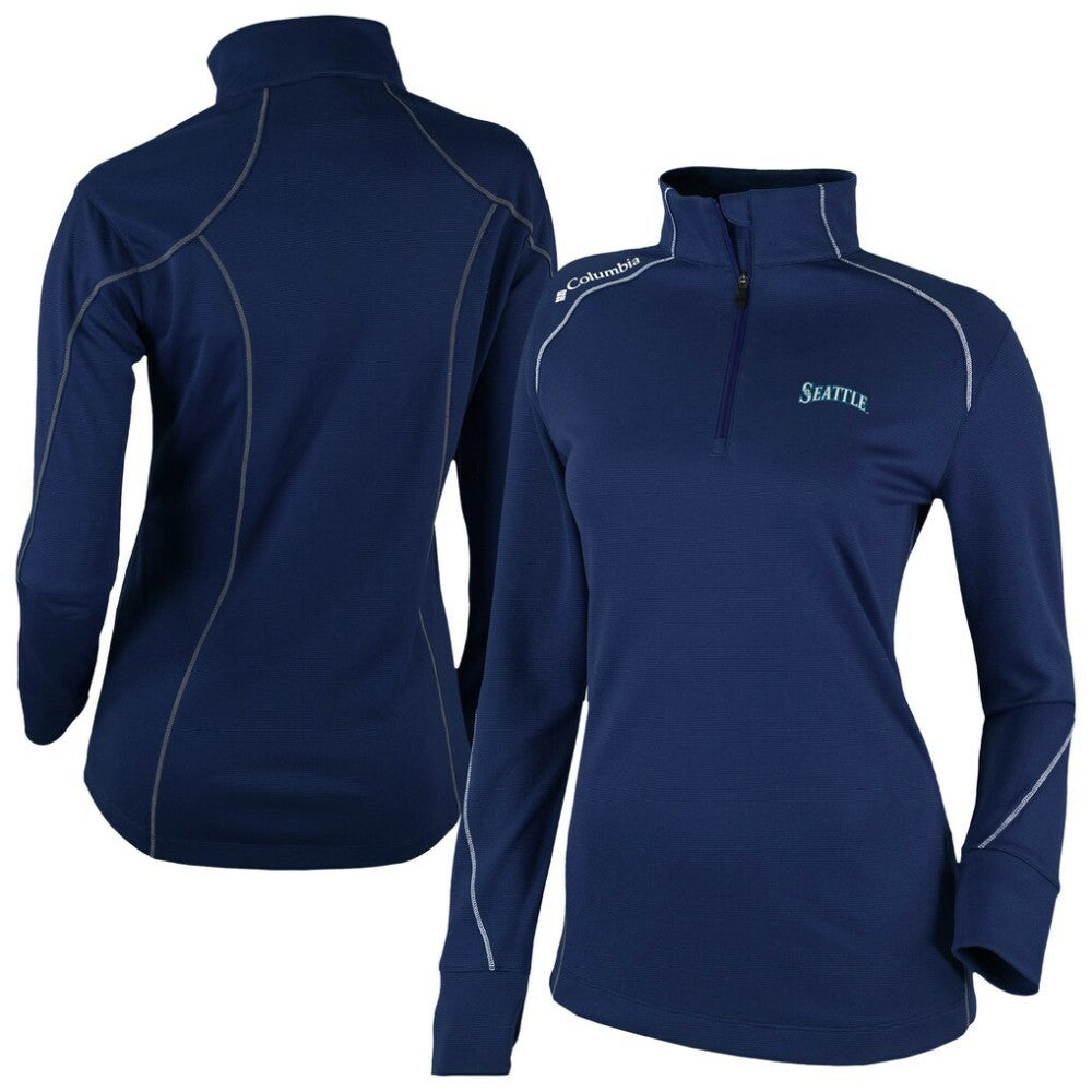Seattle Mariners Columbia Women's Shotgun 2.0 Quarter-Zip Pullover - Navy Pullover