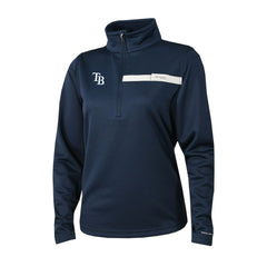 Tampa Bay Rays Columbia Women's Skiff Guide Fleece Half-Zip Pullover Jacket - Navy Jackets