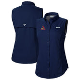 St. Louis Cardinals Columbia Women's Tamiami Sleeveless Shirt - Navy