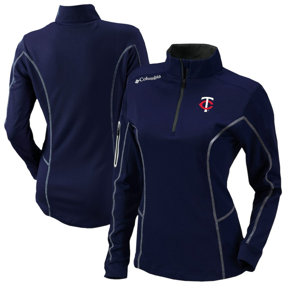 Minnesota Twins Columbia Shotgun Quarter-Zip Top - Navy Tops