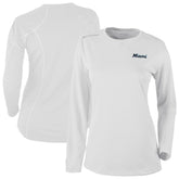 Miami Marlins Columbia Shotgun Long Sleeve T-Shirt - White T-shirts