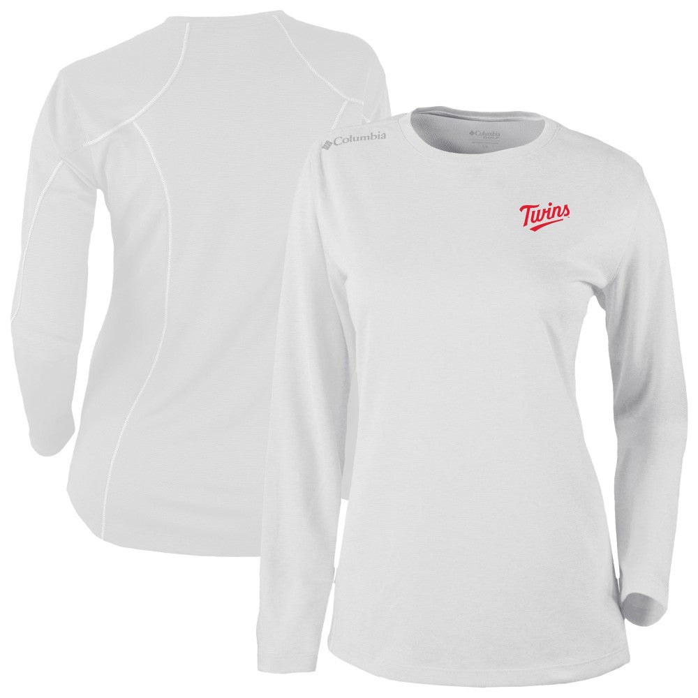 Minnesota Twins Columbia Shotgun Long Sleeve T-Shirt - White T-shirts