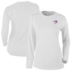 Toronto Blue Jays Columbia Shotgun Long Sleeve T-Shirt - White T-shirts