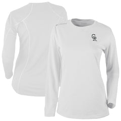 Colorado Rockies Columbia Shotgun Long Sleeve T-Shirt - White T-shirts