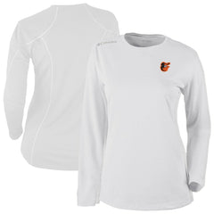 Baltimore Orioles Columbia Shotgun Long Sleeve T-Shirt - White T-shirts