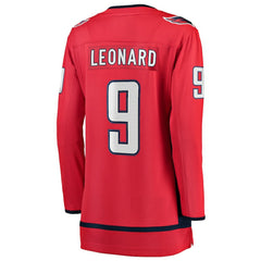 NHL Ryan Leonard Washington Capitals Fanatics Women's Home Breakaway Player Jersey - Red