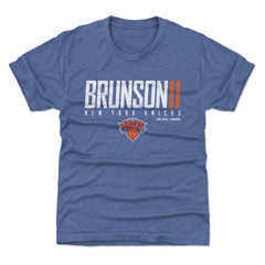 Jalen Brunson New York Knicks 500 Level Youth Elite T-Shirt Blue
