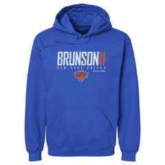Jalen Brunson New York Knicks 500 Level Elite Pullover Hoodie Blue