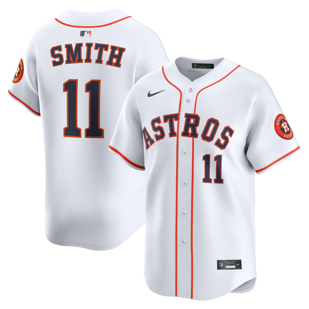 MLB Cam Smith #11 Houston Astros Nike Home Limited Player Jersey - White