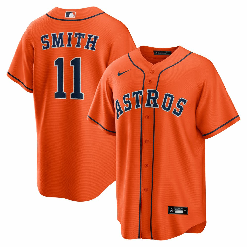 MLB Cam Smith Houston Astros Nike Alternate Replica Jersey - Orange