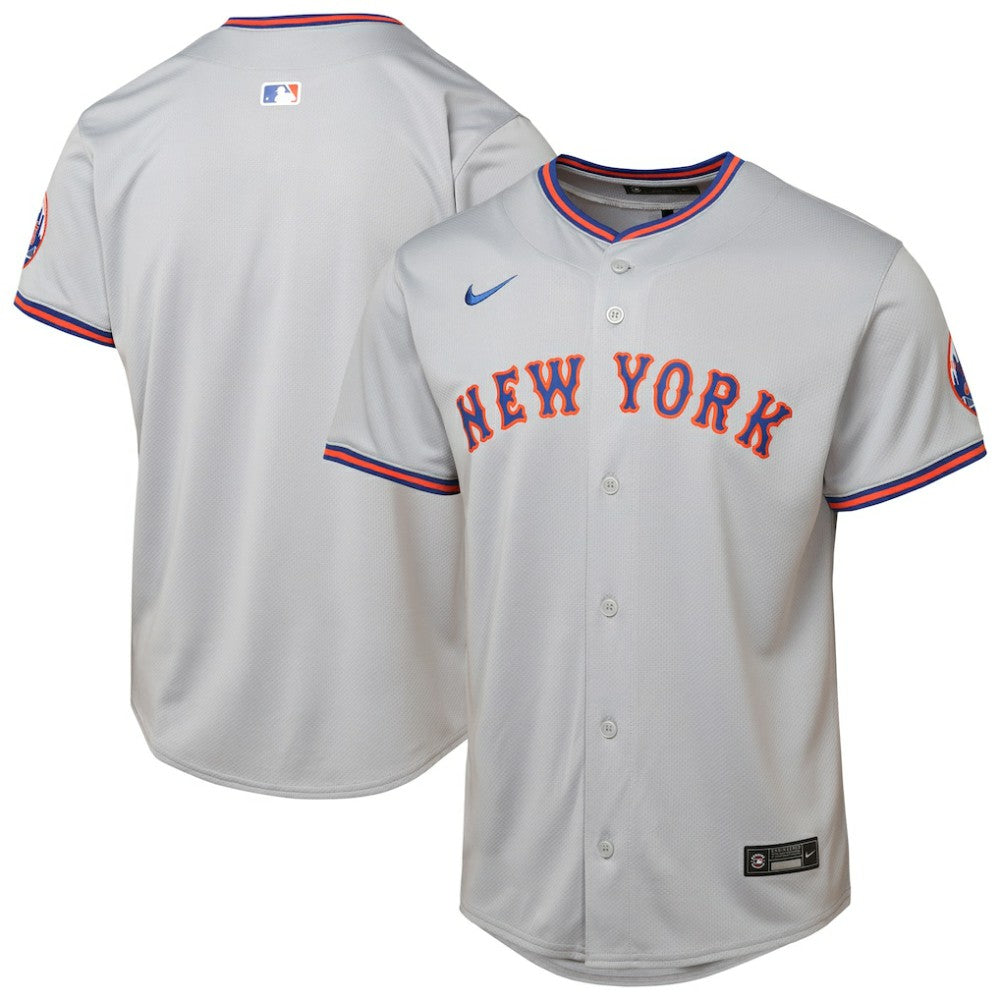 MLB New York Mets Youth Road Limited Jersey - Gray