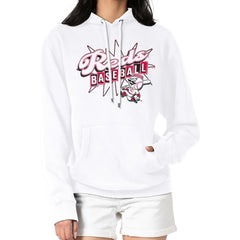 Cincinnati Reds Starter Women's Drive-In Pullover Hoodie - White Hoodies