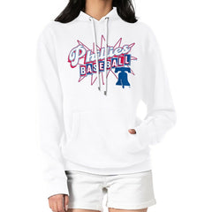 Philadelphia Phillies Starter Women's Drive-In Pullover Hoodie - White Hoodies
