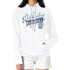 Seattle Mariners Starter Women's Drive-In Pullover Hoodie - White Hoodies