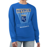 Kansas City Royals Starter Women's Poster Print Pullover Sweatshirt - Royal Pullover