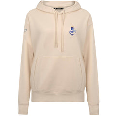 Kansas City Royals Levelwear Women's Cooperstown Collection Adorn Core Logo Pullover Hoodie - Khaki Hoodies