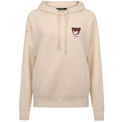 Chicago Cubs Levelwear Women's Cooperstown Collection Adorn Core Logo Pullover Hoodie - Khaki Hoodies