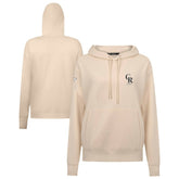 Colorado Rockies Levelwear Women's Cooperstown Collection Adorn Core Logo Pullover Hoodie - Khaki Hoodies