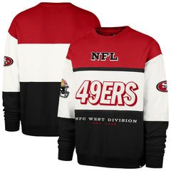 San Francisco 49ers '47 Breeze Maximalist Sweatshirt Scarlet/Black