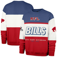 Buffalo Bills '47 Throwback Breeze Maximalist Sweatshirt Royal/Red