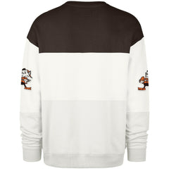 Cleveland Browns '47 Throwback Breeze Maximalist Sweatshirt White