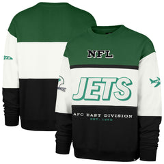New York Jets '47 Throwback Breeze Maximalist Sweatshirt Kelly Green/Black