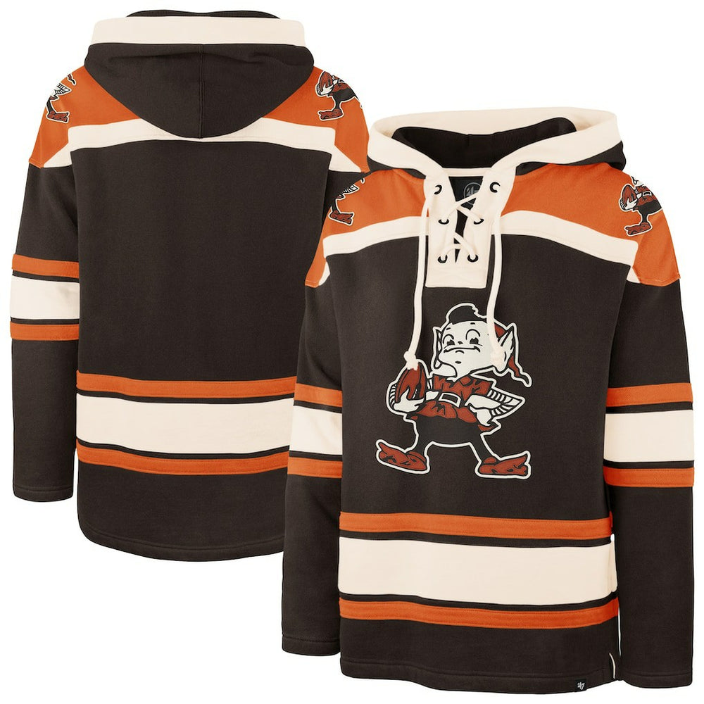 Cleveland Browns '47 Throwback Superior Lacer Hoodie Brown