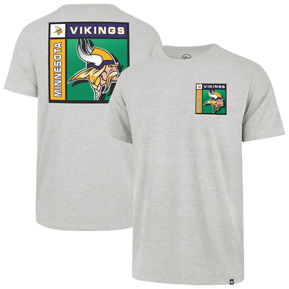 Minnesota Vikings '47 Chrome Plate Franklin T-Shirt Gray