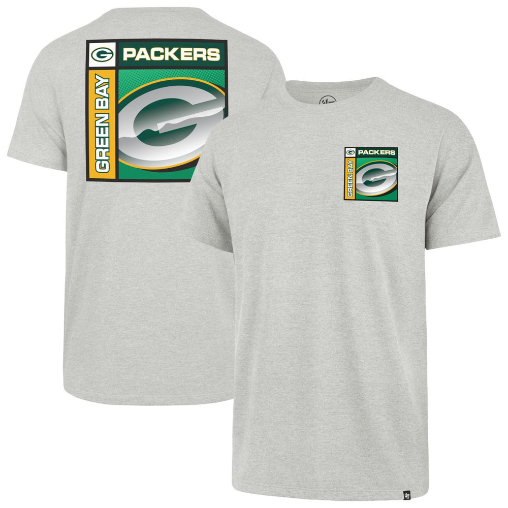 Green Bay Packers '47 Chrome Plate Franklin T-Shirt Gray