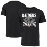 Las Vegas Raiders '47 Stripe Splash Franklin Throwback T-Shirt Black