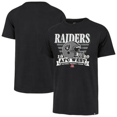 Las Vegas Raiders '47 Stripe Splash Franklin Throwback T-Shirt Black
