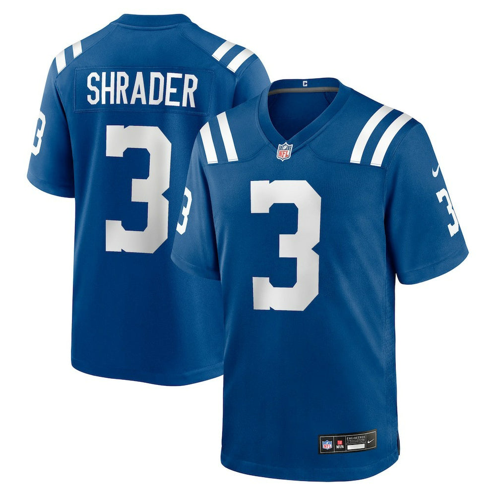 NFL Spencer Shrader Indianapolis Colts Team Game Jersey - Royal
