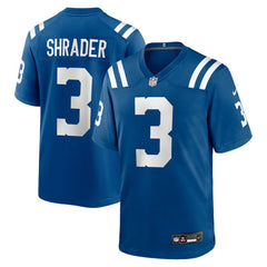 NFL Spencer Shrader Indianapolis Colts Team Game Jersey - Royal