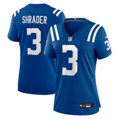 NFL Spencer Shrader Indianapolis Colts Women's Team Game Jersey - Royal