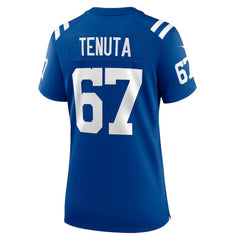 NFL Luke Tenuta Indianapolis Colts Women's Team Game Jersey - Royal