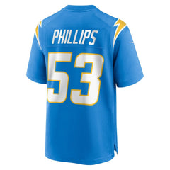 NFL Del'Shawn Phillips Los Angeles Chargers Team Game Jersey - Powder Blue