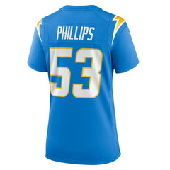 NFL Del'Shawn Phillips Los Angeles Chargers Women's Team Game Jersey - Powder Blue