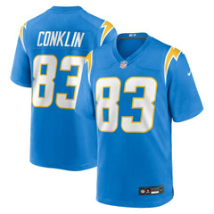 NFL Tyler Conklin Los Angeles Chargers Team Game Jersey - Powder Blue