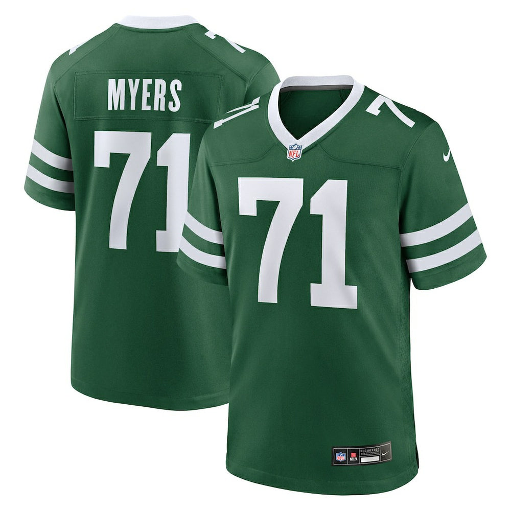 NFL Josh Myers New York Jets Team Game Jersey - Legacy Green