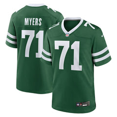NFL Josh Myers New York Jets Team Game Jersey - Legacy Green